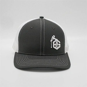 2019 OEM Dray Grey Truck Hat,3D Logo Embroidery Material Trucker Hat,Custom Mens Flex Fitted Trucker Caps