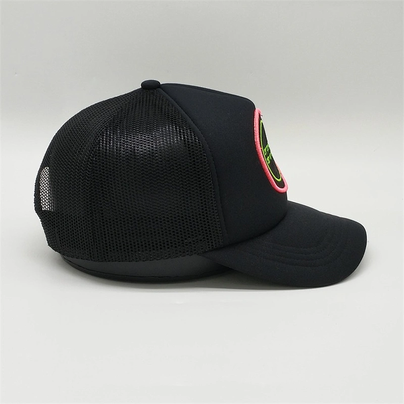 Wholesale Customized 5 Panel Foam Mesh Trucker Caps,  Sublimated Flat Brim Foam Trucker Hats, 3d Embroidery Trucker Hats