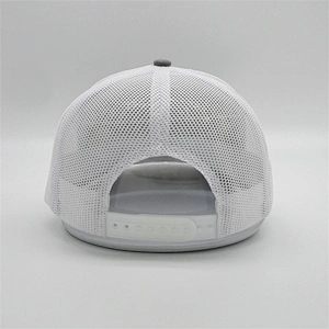 Wholesale Customized Embroidered Logo Trucker Cap,White Mesh Adjustable Hats,Blank Heather Grey Trucker Hat
