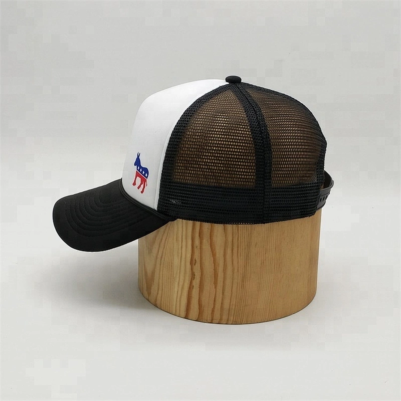 Private Label 5 Panel Foam Front Horse Print Kids Trucker Hats With Rope