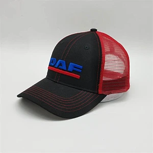 Well Designed Custom Baseball Black Cap Gorras,3d Embroidery Logo Black Sport Hats,Snapback Red Mesh Trucker Caps