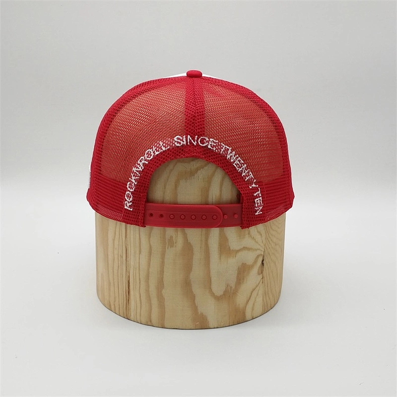 Custom Made Mens 5 Panel Promotional Strapback Trucker Hats Cap With Cotton Foam Front
