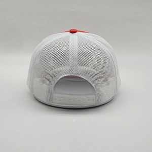 OEM Sublimation Red Trucker Cap,Customized Embroidery 6 Panel Patch Baseball Hat,Men Women Grateful Fitted Trucker Hat