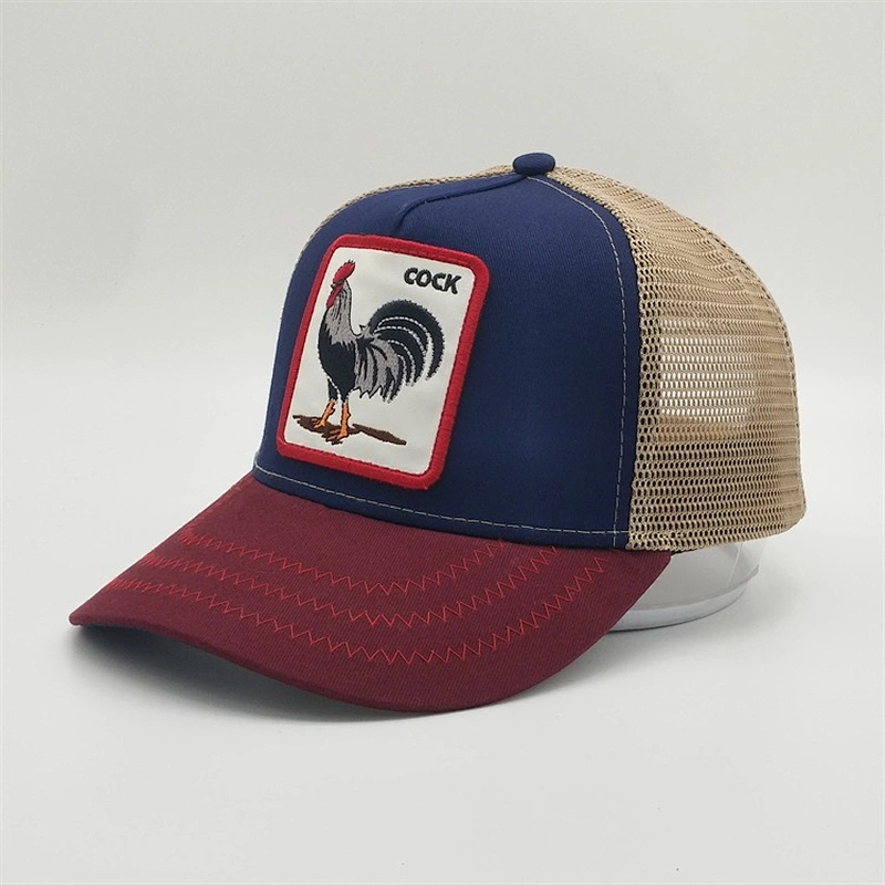 High Profil Custom Snapback Cap Grey Felt Patch Trucker Hat With 3d Raised Embroidery