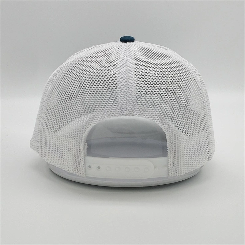 Top Quality Customised Blank White Mesh Snap Back Caps Plain Embroidery Trucker Hats With Patch