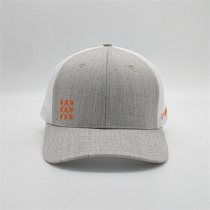 Personalized  Embroidery 6 Panel Two Tone Fitted Hat Custom Logo Baseball Mesh Trucker Sports Caps