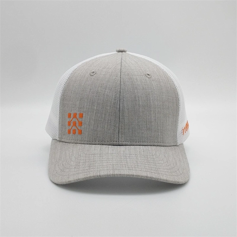 Personalized  Embroidery 6 Panel Two Tone Fitted Hat Custom Logo Baseball Mesh Trucker Sports Caps