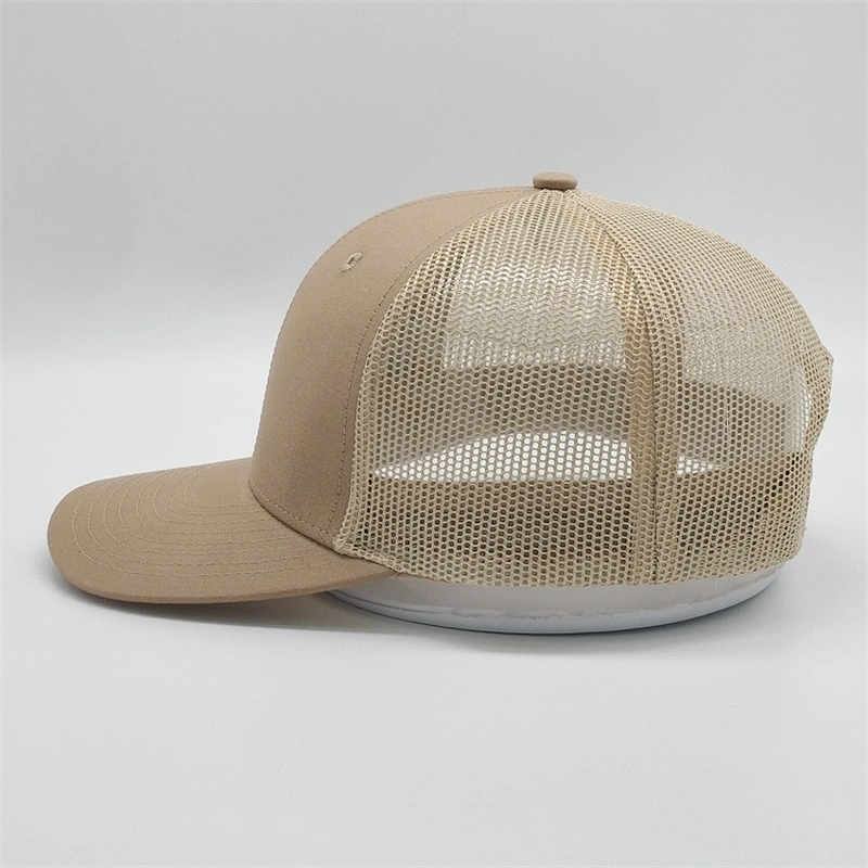 Customized Branded Trucker Caps,Plain Simple Truck Mesh Hats,Khaki Colour Trucker Hats