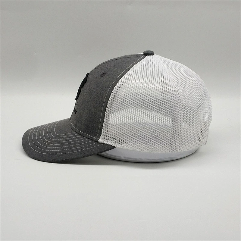 Customised Unisex White Mesh 3d Embroidery Curved Bill Embroidered Character Snapback Trucker Caps With Embroider