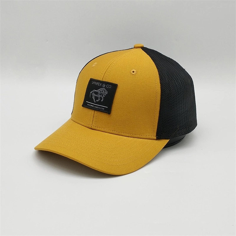 2019 Customized Made 6 Panel Plain High Quality Adjustable Mesh Embroidered  Trucker Cap Hats