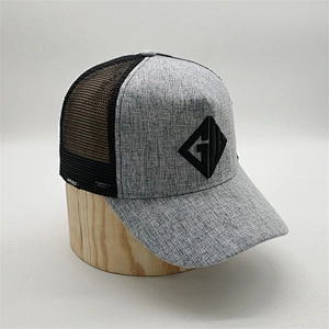 China Factory Custom 5 Panel 100% Polyester 3D Embroidery Mesh Truker Caps Hat