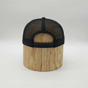 Custom Made 6 Panel Plain Structured Curved Visor Mesh Trucker Caps Hat