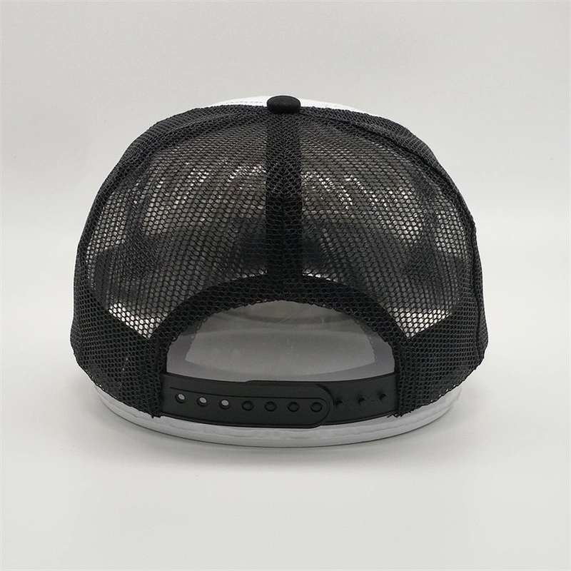 Wholesale Custom 5 Panel 3D Golden Embroidery Patch Foam Mesh fashion sports Trucker Caps Hat