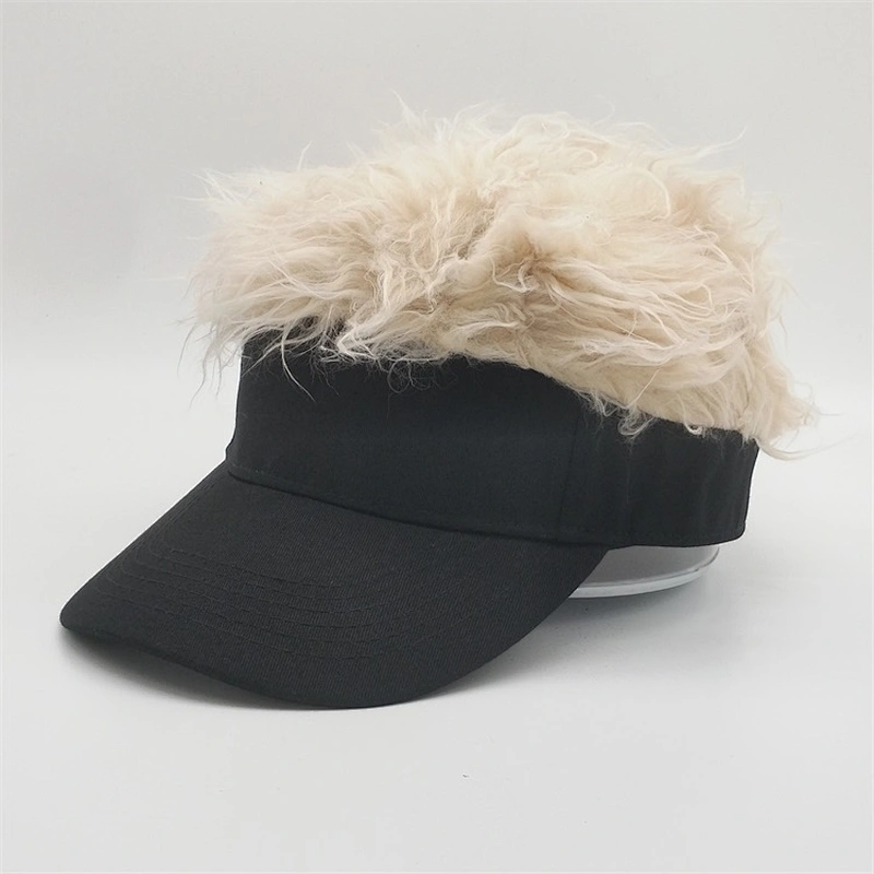 2019 Wholesale Customized Washed Hats Green Messy Mesh Curved Blank Worn Out Distressed Ponytail Trucker Cap With Magic Tape