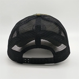 Custom camo 6 panel trucker caps,embroidery blank patches washed cap trucker hats,plastic snapback mesh trucker hat