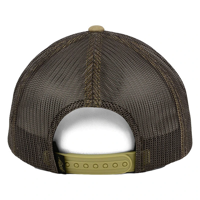 Cheap Classic Customize 6 Panel Leather Patch Trucker Cap,Polyester Mesh Trucker Hats,Khaki Embossing Patch Hat