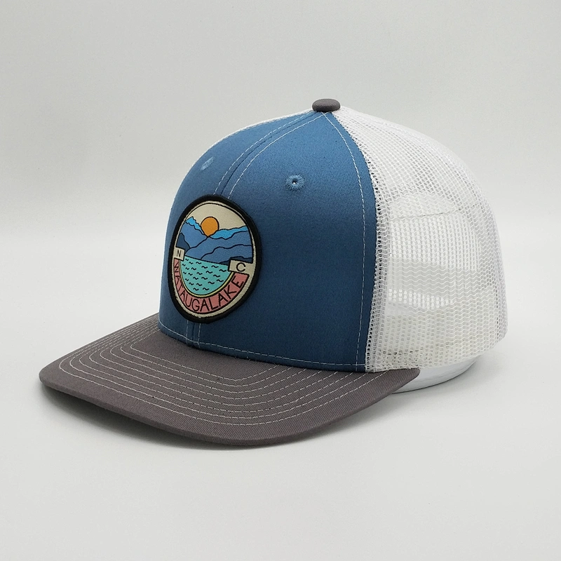 Wholesale New Customized 6 Panel Cotton Embroidery Logo Black Mesh Baseball Hat Trucker Caps