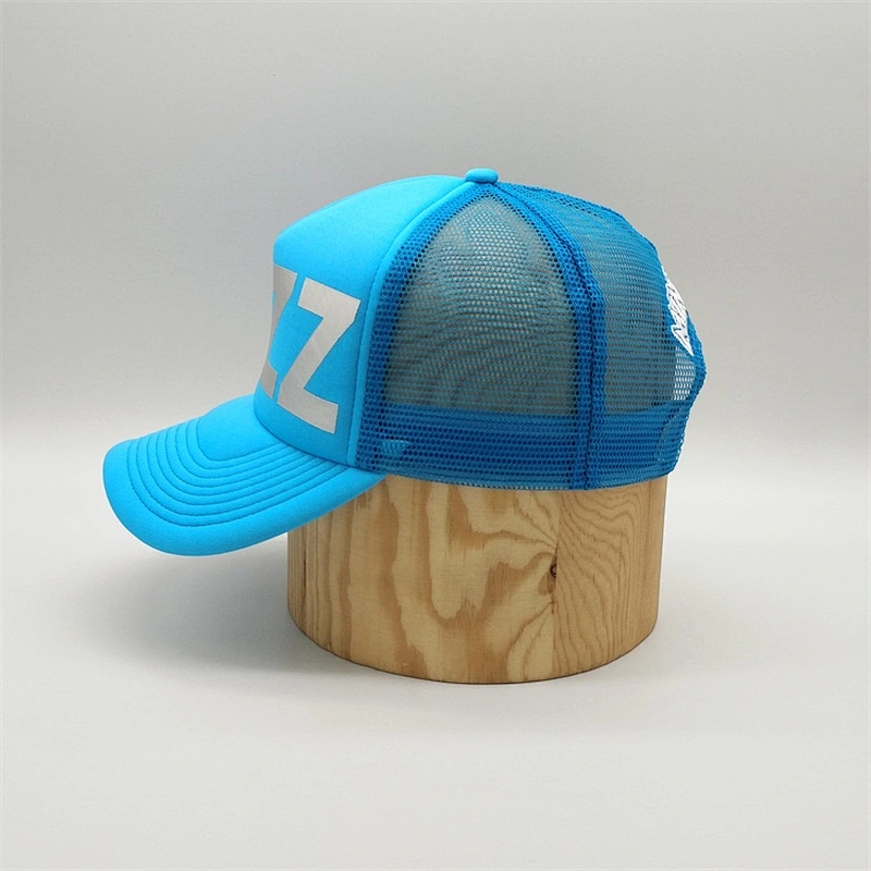 Foam Front Metal Printed Trucker Cap With Mesh