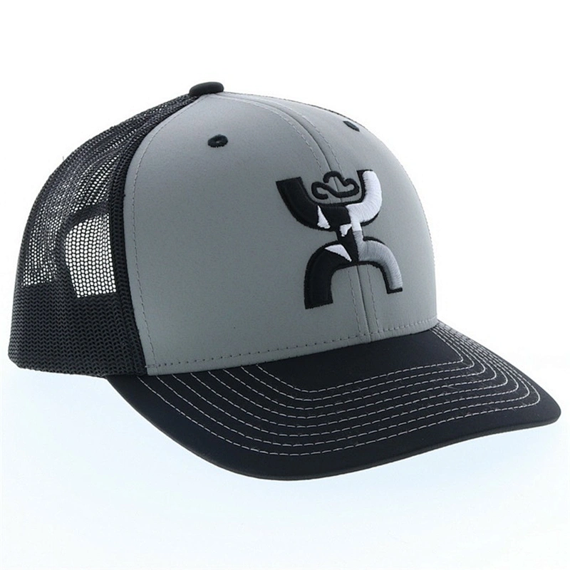 Trucker Wholesale Mens Embroidery Trucker Cap,Grey 6 Panel Outdoor Research Trucker Hat,Design Plain Logo Men Black Mesh Trucker