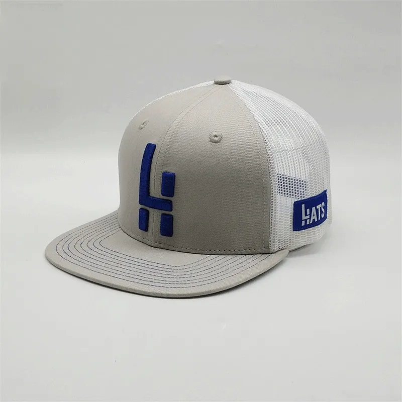 Wholesale Custom High Quality 3D Embroidery  Wear-out Mesh Trucker Hat For Unisex