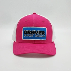 Factory Price Wholesale Mesh Sport Caps,Design Rubber Branded Trucker Caps,3D Embroidery Patch Pink Trucker Caps
