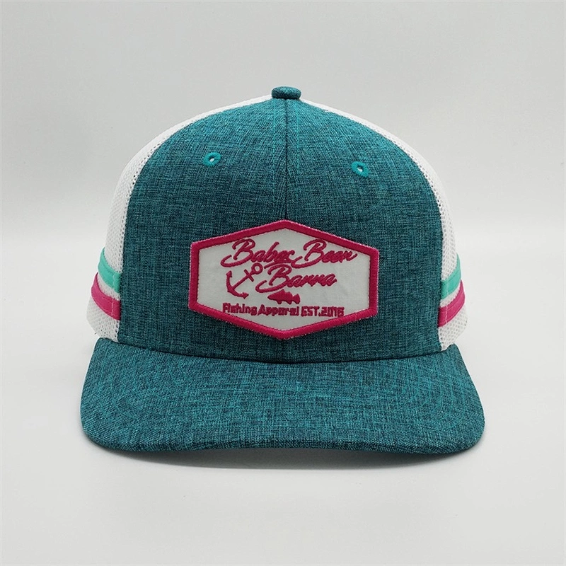 High Quality Women Fashion Custom Patch Baseball Caps,6 Panel Mesh Snap Back Hat,Embroidery 112 Trucker Hat