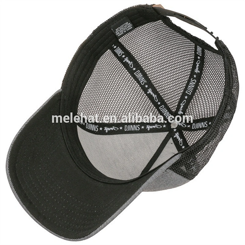 Wholesale Custom Meidiney 5 Panel Blank Curved Brim Mesh Truker Cap Hats
