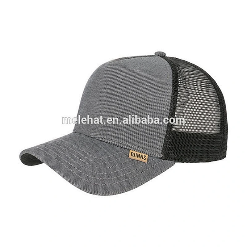 Wholesale Custom Meidiney 5 Panel Blank Curved Brim Mesh Truker Cap Hats