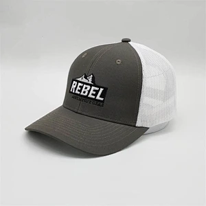 Popular Custom Embroidery Snapback Cap,Embroidery Logo Own Mesh Baseball Trrucker Cap,Half Mesh White Trucker Hat