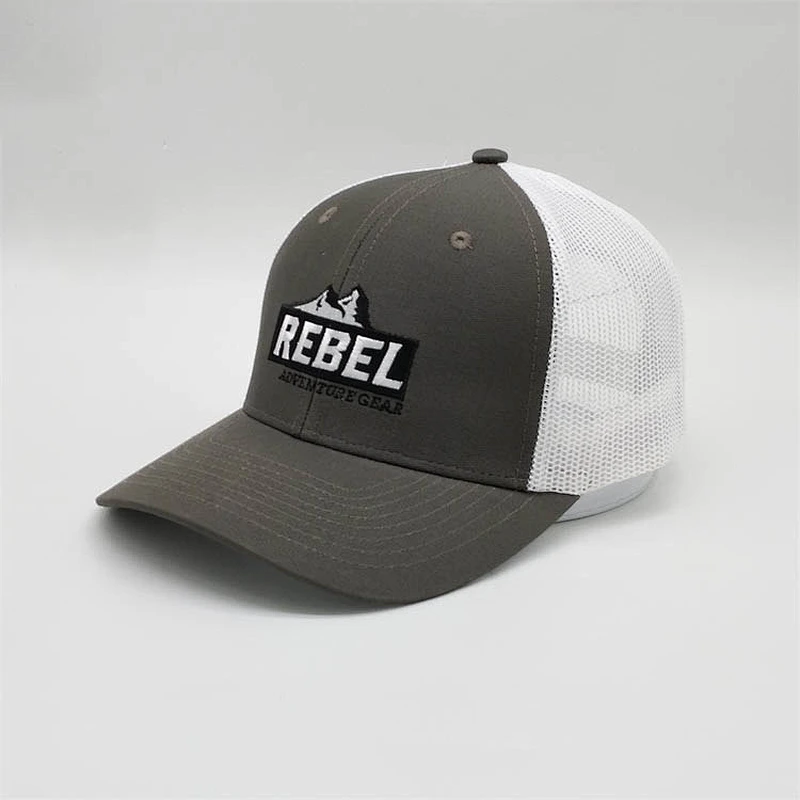 Popular Custom Embroidery Snapback Cap,Embroidery Logo Own Mesh Baseball Trrucker Cap,Half Mesh White Trucker Hat