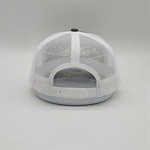 Popular Custom Embroidery Snapback Cap,Embroidery Logo Own Mesh Baseball Trrucker Cap,Half Mesh White Trucker Hat
