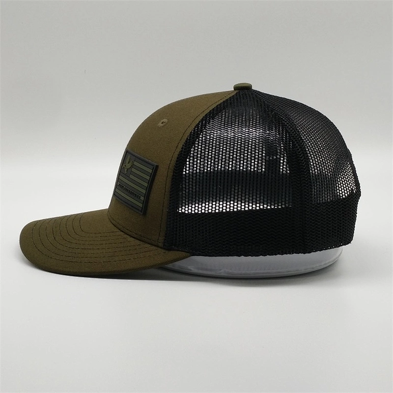 Guangzhou Hat Factory Black Mesh Truck,Men'S Women Olive Green Trucker Cap,Adults Age Group Classic Customize Era Trucker Hat