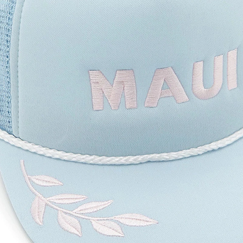 Custom Meidiney Womens Maui Embroidered Rope Mesh Trucker Hats For Sale