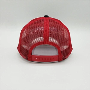 Well Designed Custom Baseball Black Cap Gorras,3d Embroidery Logo Black Sport Hats,Snapback Red Mesh Trucker Caps