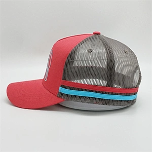Wholesale Multi-color Custom 5 Panel Mesh Embroidery Logo Trucker Hat Caps With Logo