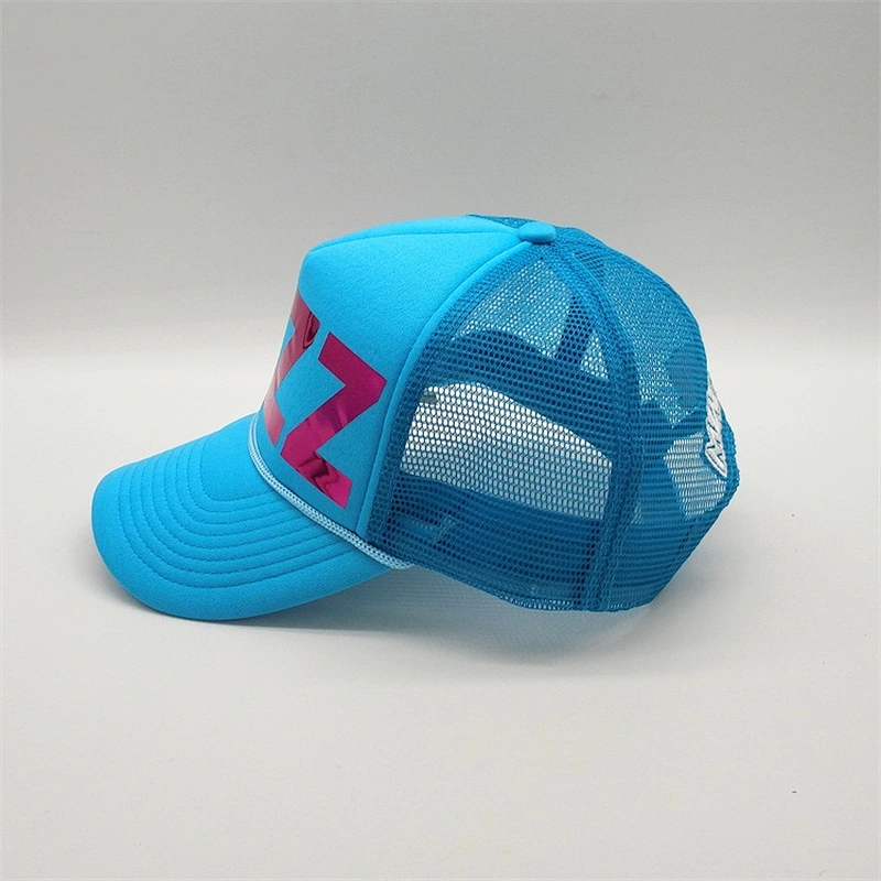Adjustable Snapback Printed 5-Panel Mesh Rope Trucker Cap