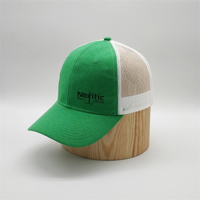 Custom Green Color Embroidery Logo Mesh Snapback Trucker Hat