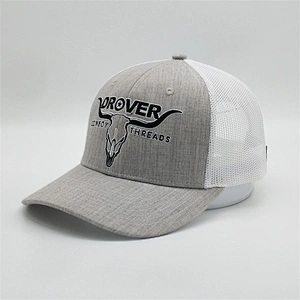 Top Quality Low Price Trucker Caps,Customized Your Own PVC White Mesh Caps,Heather Gray Embroidery Trucker Hats