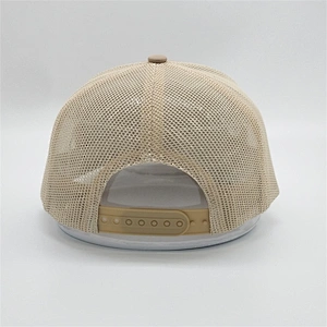 Customized Branded Trucker Caps,Plain Simple Truck Mesh Hats,Khaki Colour Trucker Hats