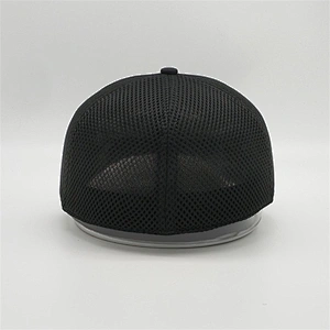 Personalized High Quality Soft Mesh Sandwich 6 Panel Two Tone Embroidery Patch Flex Fit Baseball Trucker Cap Hat Custom Logo