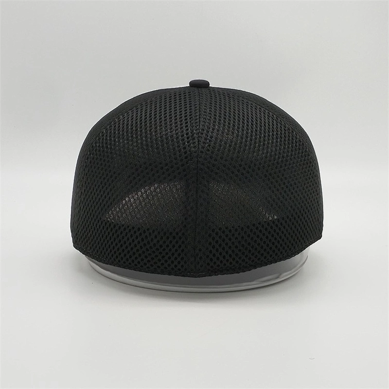 Personalized High Quality Soft Mesh Sandwich 6 Panel Two Tone Embroidery Patch Flex Fit Baseball Trucker Cap Hat Custom Logo