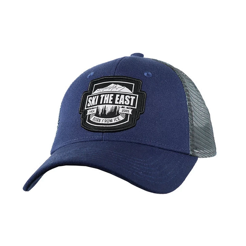 Youth 100 Polyester Classical Customised Canvas Woven Patch Snapback Hat Trucker Caps With Embroidery