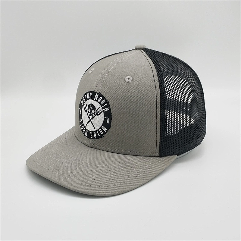 Wholesale Heather Grey Trucker Hats,Premium Plain Black Mesh Hat,Embroidered Customize Logo Trucker Caps