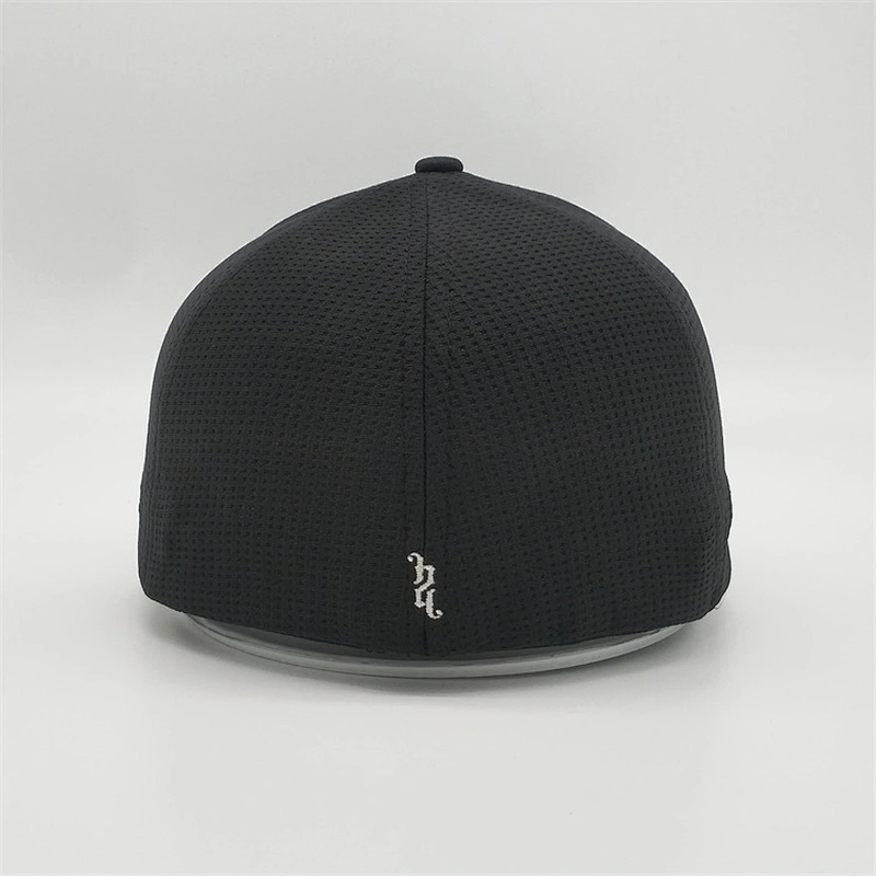 Wholesale New Custom High Quality 6 Panel 3D Embroidery Black Mesh Dry Fit Hat Trucker Cap
