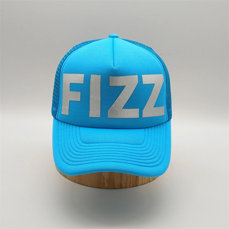 Foam Front Metal Printed Trucker Cap With Mesh
