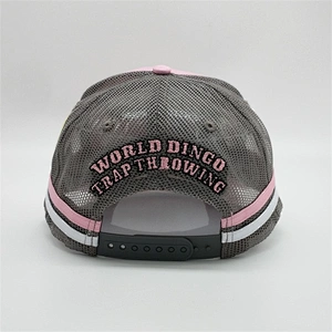 Custom Pink High Crown 5 Panel Embroidery Hats, Adjust Own Brand Logo Couple Snapback Caps,Couple Embroidery Trucker Caps