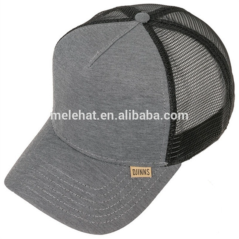 Wholesale Custom Meidiney 5 Panel Blank Curved Brim Mesh Truker Cap Hats