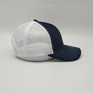 Cheap price OEM Adjustable Trucker Hat Cap Mesh ,Customized Flat Embroidery Logo Trucker Cap , 6 Panel  Plain Truck
