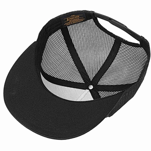 Guangzhou Factory Custom Meidiney Flat Billed Plain Blank Mesh Trucker Snapback Cap