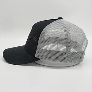 High Quality Blank Trucker Hats,Laser Drilling Hole Trucker Hats,Customized Gray Black Trucker Caps